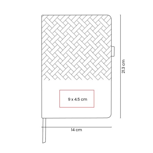 HL-9046-VECTOR Libreta Ejecutiva Libreta Tesut Negro HL 9046 N Negro (HL9046N – curpiel / papel – articulo promocional)