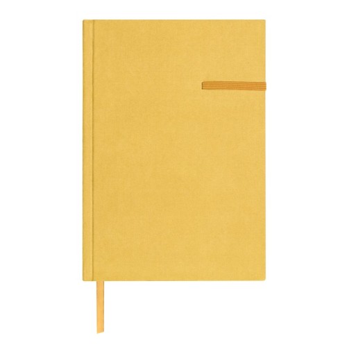 HL-9048-Y_1 Libreta Ejecutiva Libreta Blid Amarillo HL 9048 Y Amarillo (HL9048Y – poliester suave al tacto piel de durazno / cartoncillo rigido / papel – articulo promocional)