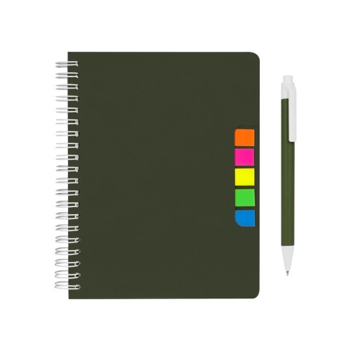 HL-9050-V_1 Libreta Ecologica Libreta Koryak Verde HL 9050 V Verde (HL9050V – carton – articulo promocional)