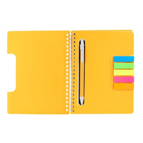 HL-9050-Y_2 Libreta Ecologica Libreta Koryak Amarillo HL 9050 Y Amarillo (HL9050Y – carton – articulo promocional)