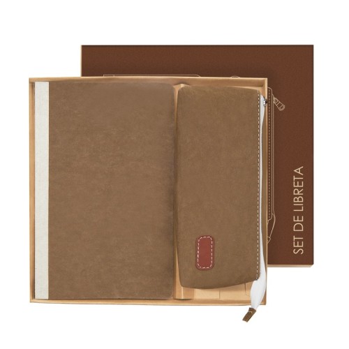 HL-9057-V_1A Set Libretas Set Eco Vaviri Verde HL 9057 V Verde (HL9057V – carton / papel – articulo promocional)
