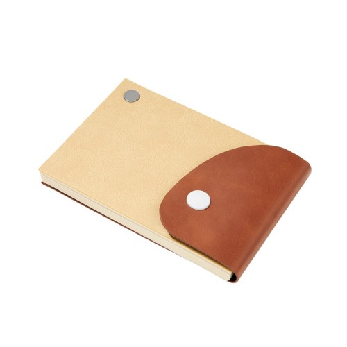 Libreta Ejecutiva Libreta Sabiti Beige HL 9058 BE Beige (HL9058BE - curpiel / papel - articulo promocional)