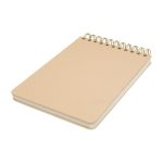 Libreta Ejecutiva Libreta Latka Beige HL 9061 BE Beige (HL9061BE - tela tipo lino / papel - articulo promocional)