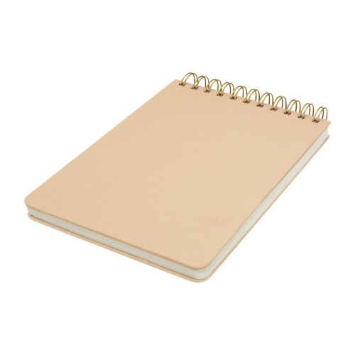 Libreta Ejecutiva Libreta Latka Beige HL 9061 BE Beige (HL9061BE - tela tipo lino / papel - articulo promocional)