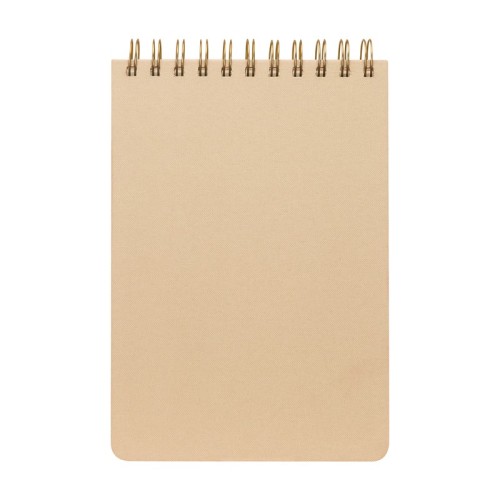HL-9061-BE_1 Libreta Ejecutiva Libreta Latka Beige HL 9061 BE Beige (HL9061BE – tela tipo lino / papel – articulo promocional)