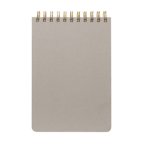 HL-9061-G_1 Libreta Ejecutiva Libreta Latka Gris HL 9061 G Gris (HL9061G – tela tipo lino / papel – articulo promocional)