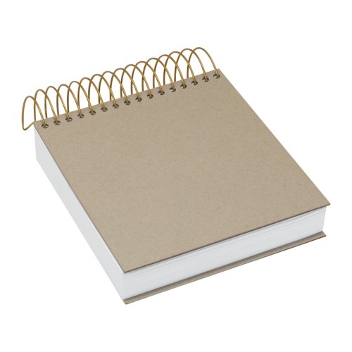 Libreta Ecologica Libreta Omena Gris HL 9066 G Gris (HL9066G - carton / espiral metalico - articulo promocional)