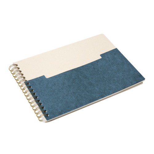 Libreta Ecologica Libreta Appel Azul HL 9067 A Azul (HL9067A - carton / papel 80 algodon / espiral metalico - articulo promocional)