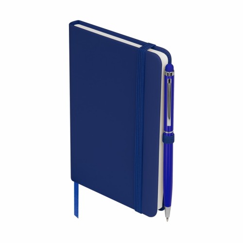 Libreta Ejecutiva Libreta Suki Azul Marino HL 9073 AM Azul Marino (HL9073AM - curpiel / papel / aluminio - articulo promocional)