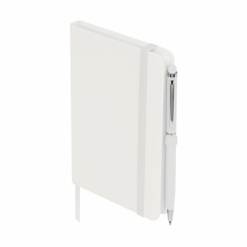 Libreta Ejecutiva Libreta Suki Blanco HL 9073 B Blanco (HL9073B - curpiel / papel / aluminio - articulo promocional)