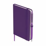 Libreta Ejecutiva Libreta Suki Morado HL 9073 M Morado (HL9073M - curpiel / papel / aluminio - articulo promocional)