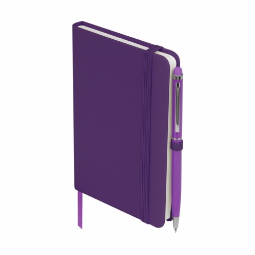 Libreta Ejecutiva Libreta Suki Morado HL 9073 M Morado (HL9073M - curpiel / papel / aluminio - articulo promocional)