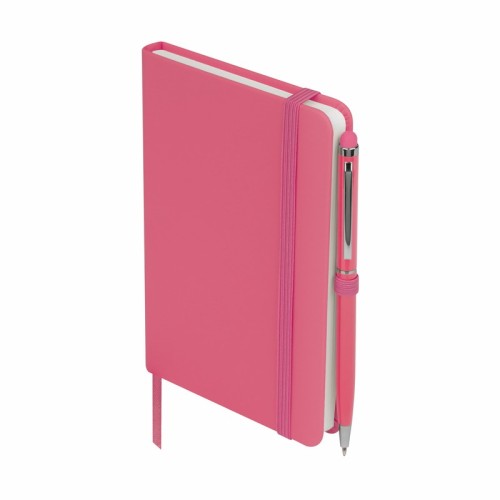 Libreta Ejecutiva Libreta Suki Rosa HL 9073 P Rosa (HL9073P - curpiel / papel / aluminio - articulo promocional)