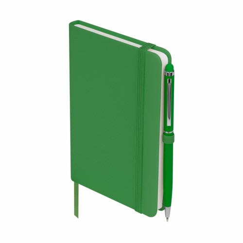 Libreta Ejecutiva Libreta Suki Verde HL 9073 V Verde (HL9073V - curpiel / papel / aluminio - articulo promocional)