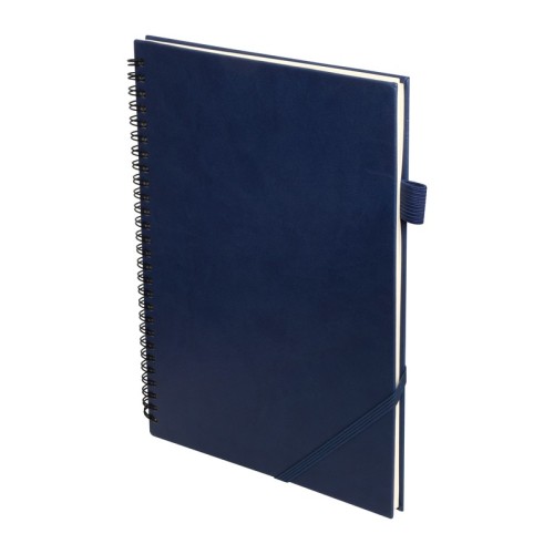 Libreta Ejecutiva Libreta Agendario Borges Azul Marino HL 9076 AM Azul Marino (HL9076AM - curpiel / papel - articulo promocional)
