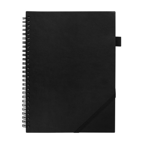 HL-9076-N_1 Libreta Ejecutiva Libreta Agendario Borges Negro HL 9076 N Negro (HL9076N – curpiel / papel – articulo promocional)