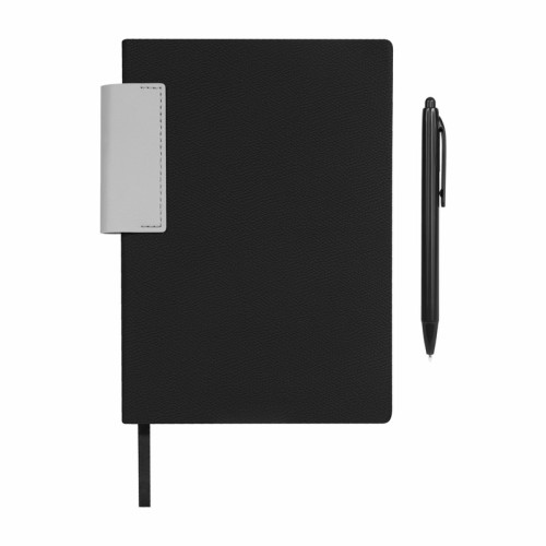 HL-9077-N_1 Libreta Ejecutiva Libreta Murakami Negro HL 9077 N Negro (HL9077N – curpiel / papel – articulo promocional)