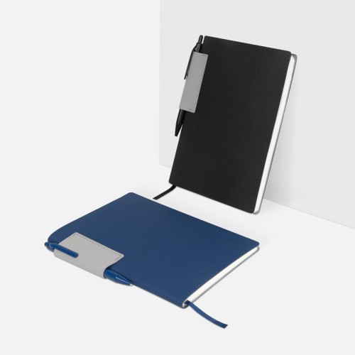 HL-9077 Libreta Ejecutiva Libreta Murakami Azul HL 9077 A Azul (HL9077A – curpiel / papel – articulo promocional)