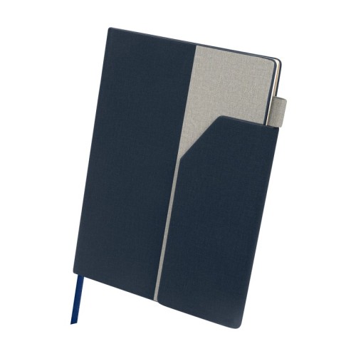 Libreta Ejecutiva Libreta Katika Azul Marino HL 9101 AM Azul Marino (HL9101AM - curpiel / papel - articulo promocional)