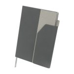 Libreta Ejecutiva Libreta Katika Gris HL 9101 G Gris (HL9101G - curpiel / papel - articulo promocional)