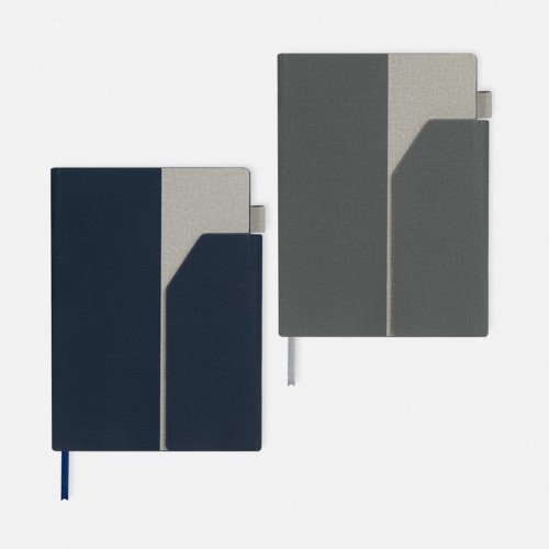 HL-9101 Libreta Ejecutiva Libreta Katika Azul Marino HL 9101 AM Azul Marino (HL9101AM – curpiel / papel – articulo promocional)