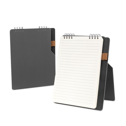 Libreta Ejecutiva Libreta Lembani Gris HL 9102 G Gris (HL9102G - curpiel / papel - articulo promocional)