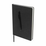 Set Libretas Set de Libreta Agendario Brigid Negro HL 9107 N Negro (HL9107N - pu / papel / aluminio - articulo promocional)