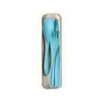 Articulo Escolar Set de Cubiertos Hampi. HM-038V Verde Aqua (HM038V - articulo promocional)