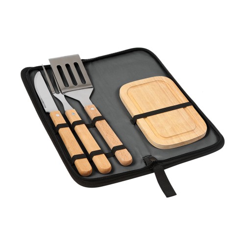 HM-057_01OKK Set Set para Barbecue Nairobi. HM-057G Gris (HM057G – articulo promocional)