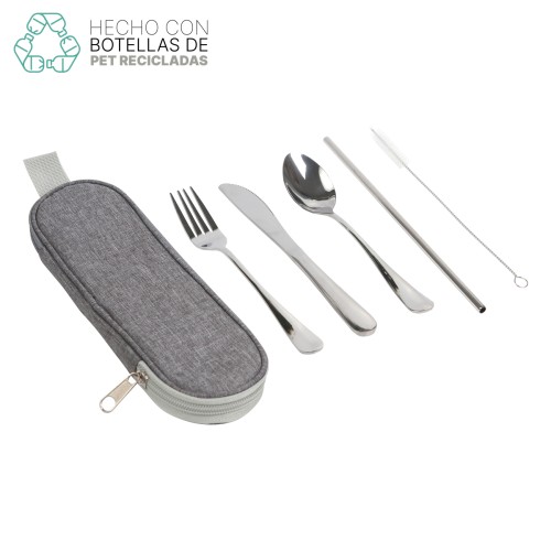 HM-091-1 Articulo Hogar Set de Cubiertos Milano. HM-091G Gris (HM091G – articulo promocional)