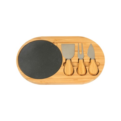 Articulo Hogar Set de Quesos Dakar. HM-107C Bambu (HM107C - articulo promocional)