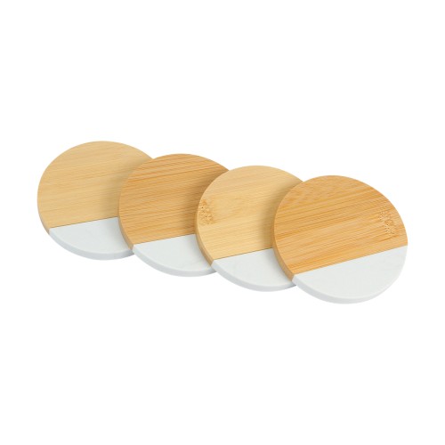 Articulo Hogar Juego Porta Vasos Fraze. HM-149B Blanco (HM149B - articulo promocional)