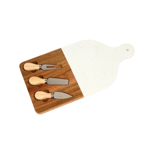HM-162_01 Articulo Hogar Tabla de Quesos Cezy. HM-162B Blanco (HM162B – articulo promocional)
