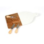 Articulo Hogar Tabla de Quesos Cezy. HM-162B Blanco (HM162B - articulo promocional)