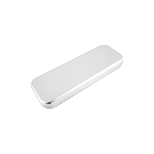 Reloj Estuche Metalico Rectangular. I-003 Plata (I003 - articulo promocional)