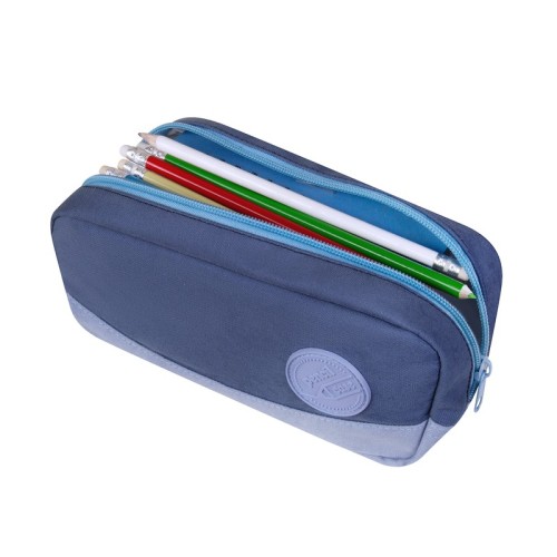 INF-630-A_2 Escolares Estuche Escolar Skolai Azul INF 630 A Azul (INF630A – poliester – articulo promocional)