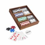 Set Entretenimiento Set de Poker Saurus Cafe JM 130 C Cafe (JM130C - madera de pino / plastico - articulo promocional)