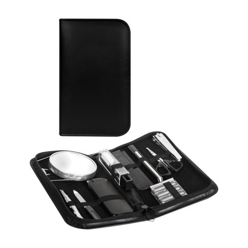 Accesorios para Viaje Kit de Viaje Barrett Negro KIT 055 N Negro (KIT055N - curpiel estuche / metal y plastico accesorios - articulo promocional)
