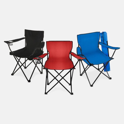 KTC-041-1 Accesorios para Viaje Silla Harrison Rojo KTC 041 R Rojo (KTC041R – poliester silla / acero estructura – articulo promocional)