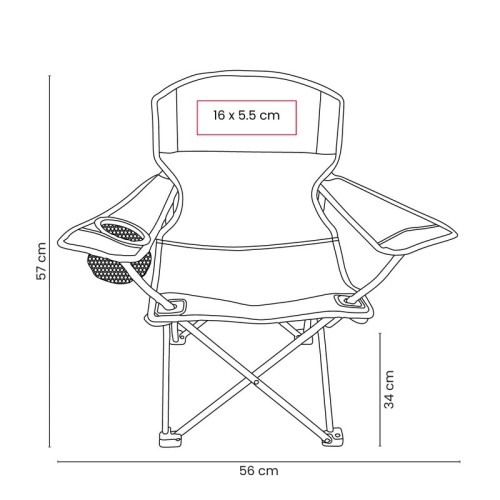 KTC-048-VECTOR Accesorios para Viaje Silla Infantil Zuni KTC 048 MC Multicolor (KTC048MC – poliester silla / acero estructura – articulo promocional)