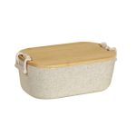 Portaviandas Lonchera Makan Beige KTC 607 BE Beige (KTC607BE - plastico / bambu - articulo promocional)