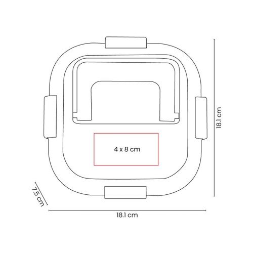 KTC-608-VECTOR-2 Portaviandas Lonchera Yemek Beige KTC 608 BE Beige (KTC608BE – plastico / fibra de trigo – articulo promocional)