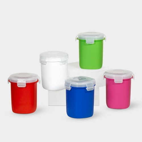 KTC-611-4 Escolares Vasito Contenedor Keop Blanco KTC 611 B Blanco (KTC611B – plastico – articulo promocional)