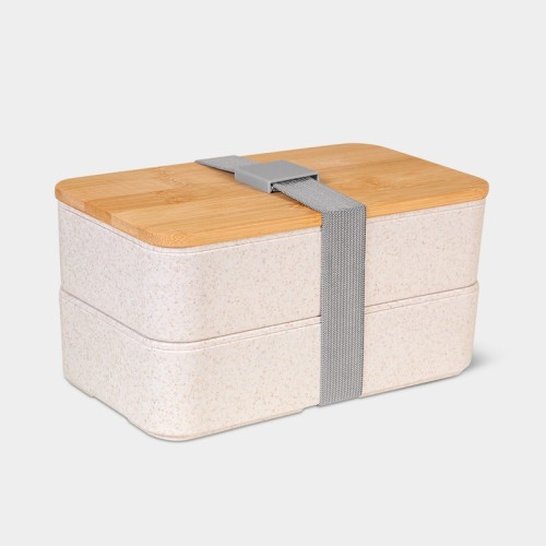 KTC-612 Portaviandas Portaviandas Turm Beige KTC 612 BE Beige (KTC612BE – fibra de trigo / bambu en tapa – articulo promocional)