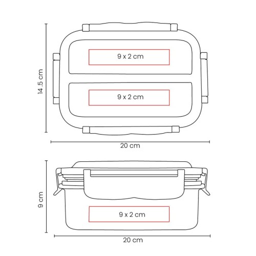 KTC-614-VECTOR Portaviandas Portaviandas Jedlo Azul KTC 614 A Azul (KTC614A – acero inoxidable / plastico – articulo promocional)