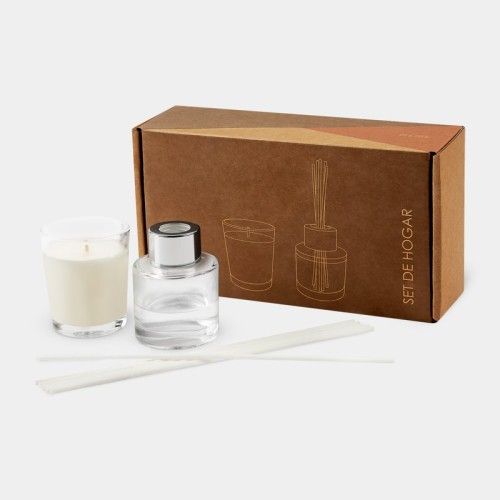KTC-950 Decoracion Set de Hogar Alice Blanco KTC 950 B Blanco (KTC950B – vidrio / cera de soya / fibra de poliester / fragancia – articulo promocional)
