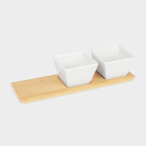 KTC-976 Set Quesos Botanero Kibi Blanco KTC 976 B Blanco (KTC976B – bambu / ceramica – articulo promocional)