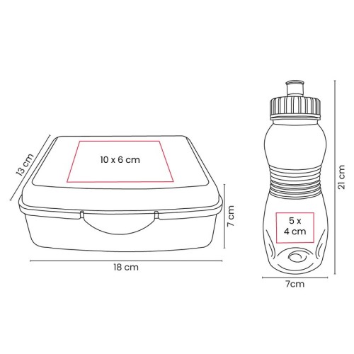 KTC-980-VECTOR Escolares Set de Lonchera Zea Rosa KTC 980 P Rosa (KTC980P – plastico – articulo promocional)