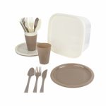Cocina Set de Vajilla Suva KTC 983 BE Beige (KTC983BE - plastico - articulo promocional)