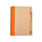 Articulo Ecologico Libreta Ecologica Milan. LB-002O Naranja (LB002O - articulo promocional)